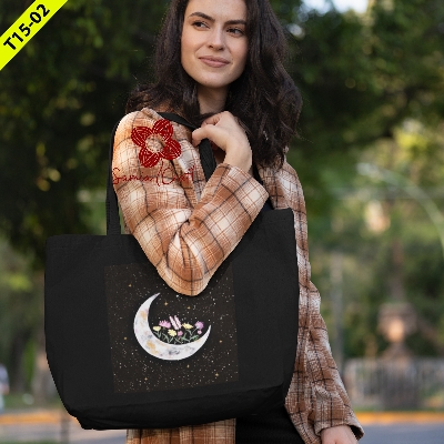 Picture of SamiaCrafts Tote Bag For Women'S With Zipper - Tote Bag Picture of SamiaCrafts Tote Bag For Women'S With Zipper - Tote Bag