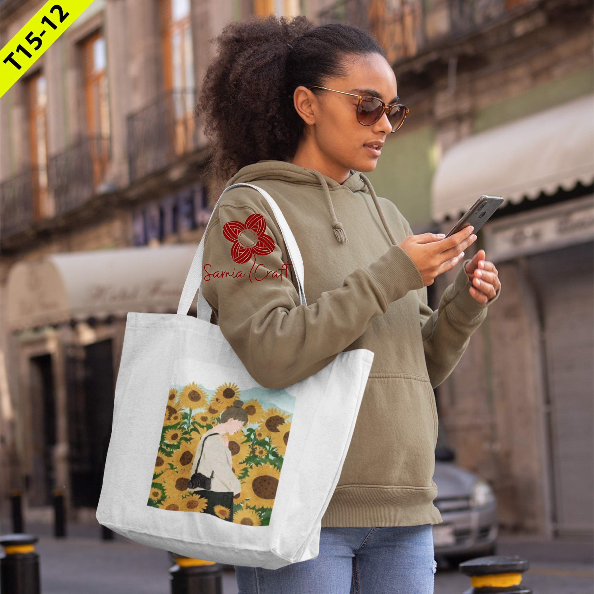 Picture of Fashionable Tote Bag For Women'S With Zipper - Tote Bag Picture of Fashionable Tote Bag For Women'S With Zipper - Tote Bag