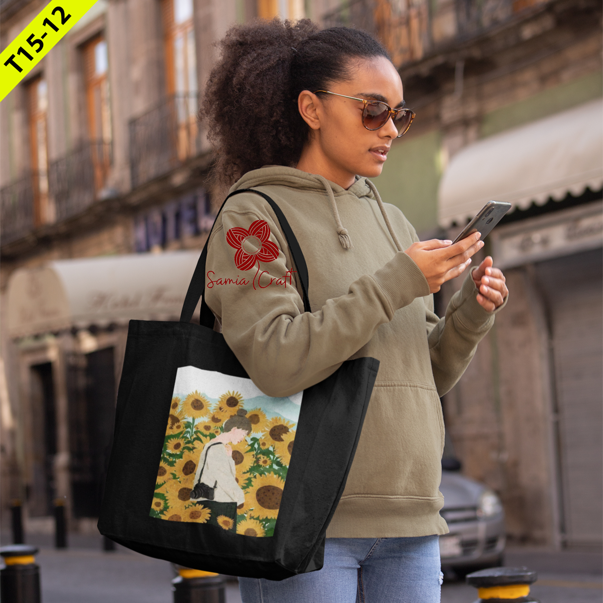 Picture of Fashionable Tote Bag For Women'S With Zipper - Tote Bag Picture of Fashionable Tote Bag For Women'S With Zipper - Tote Bag