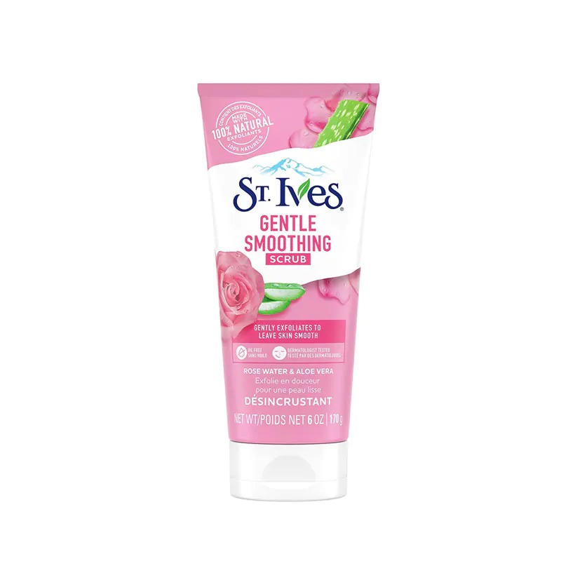 Picture of International USA Product St. Ives Gentle Smoothing Rose Water and Aloe Vera Scrub 170gm