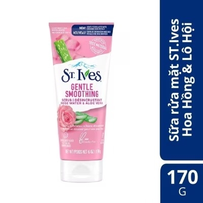 Picture of International USA Product St. Ives Gentle Smoothing Rose Water and Aloe Vera Scrub 170gm