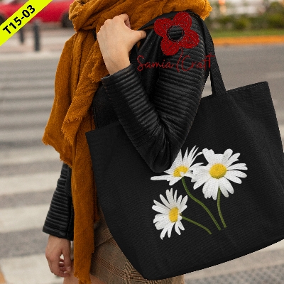 Picture of SamiaCrafts Fashionable Canvas Bag For Women's With Zipper