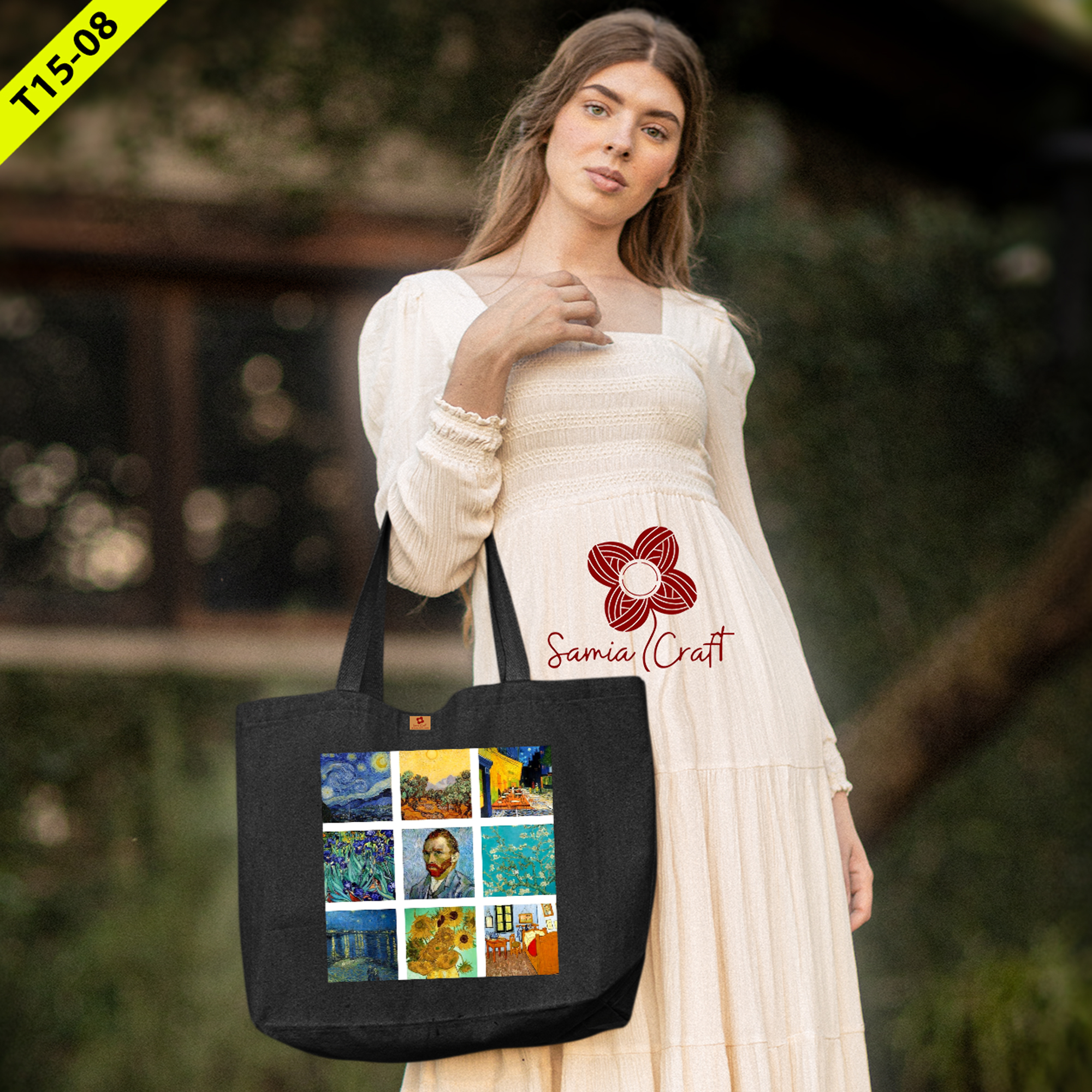 Picture of SamiaCrafts Canvas Bag For Women's With Zipper