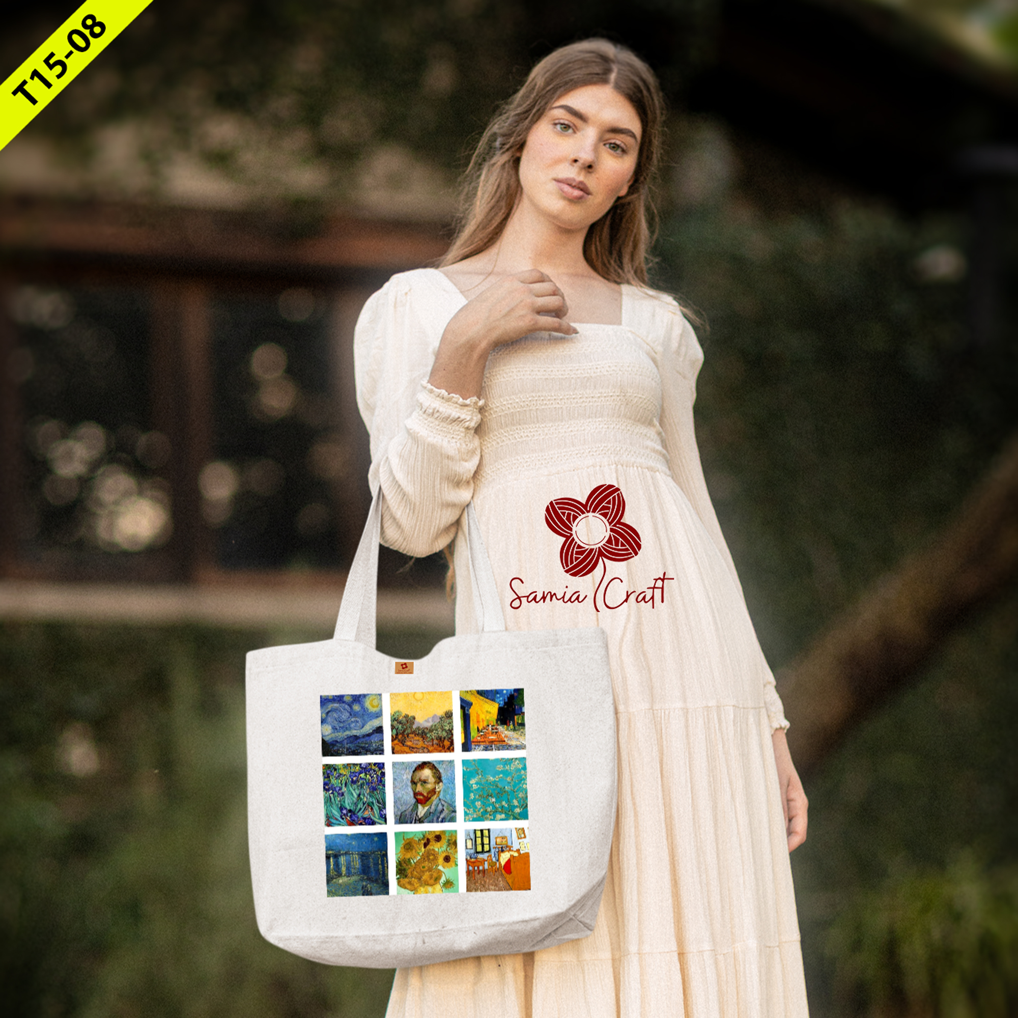 Picture of SamiaCrafts Canvas Bag For Women's With Zipper