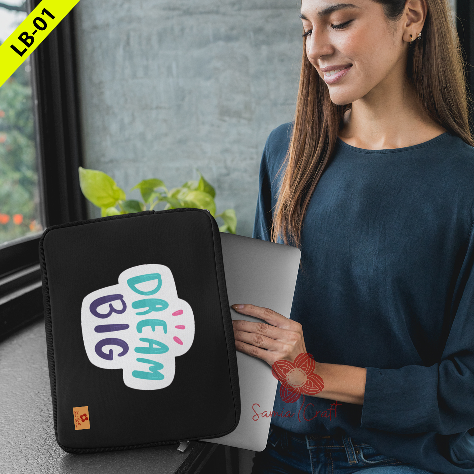 Picture of SamiaCraft Mac Laptop Sleeve Pouch, 14/15-Inch Case for Notebook Cover Protection Picture of SamiaCraft Mac Laptop Sleeve Pouch, 14/15-Inch Case for Notebook Cover Protection