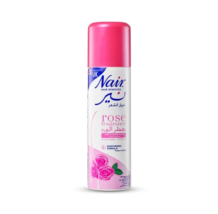 Picture of International UK product unwanted Hair removal spray Nair Rose fragrance used for male/ female - 200 ml