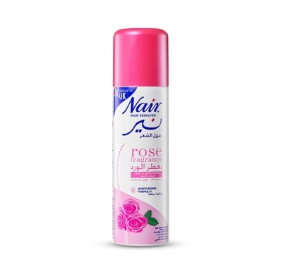 Picture of International UK product unwanted Hair removal spray Nair Rose fragrance used for male/ female - 200 ml