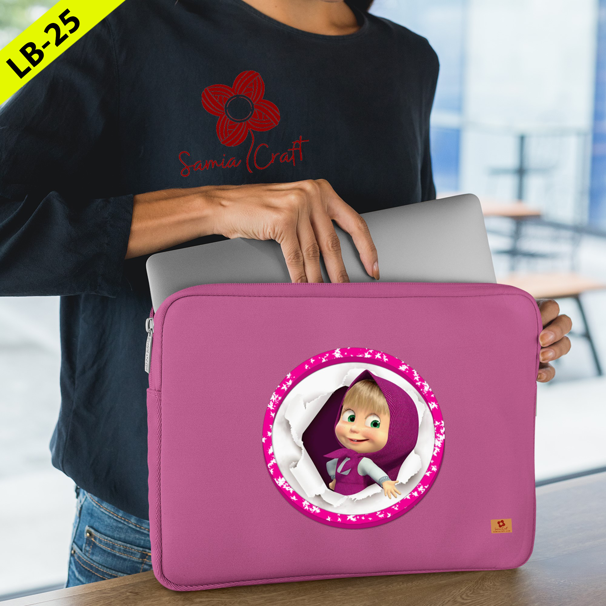 Picture of SamiaCraft Designed Mac Laptop Sleeve Pouch, 16-Inch Case for Notebook Cover Protection Picture of SamiaCraft Designed Mac Laptop Sleeve Pouch, 16-Inch Case for Notebook Cover Protection