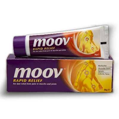 Picture of Moov rapid relief for fast relief from pain in muscles and joints - 50 gm