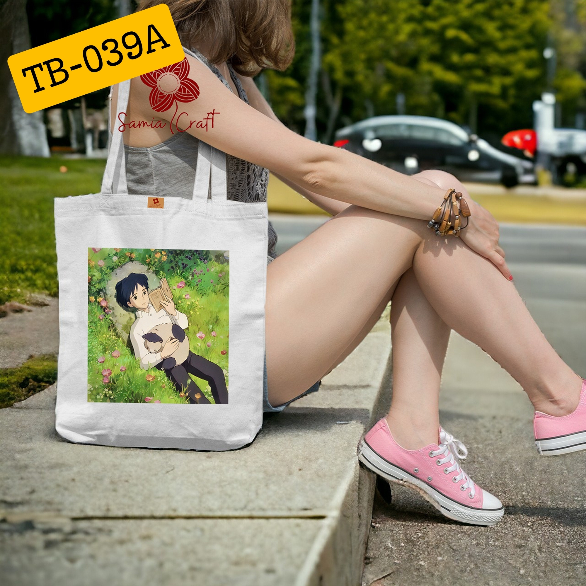 Picture of Samia Craft Eco-Friendly Canvas Tote Bag with Zipper for Women – University & College Essential for Girls Picture of Samia Craft Eco-Friendly Canvas Tote Bag with Zipper for Women – University & College Essential for Girls