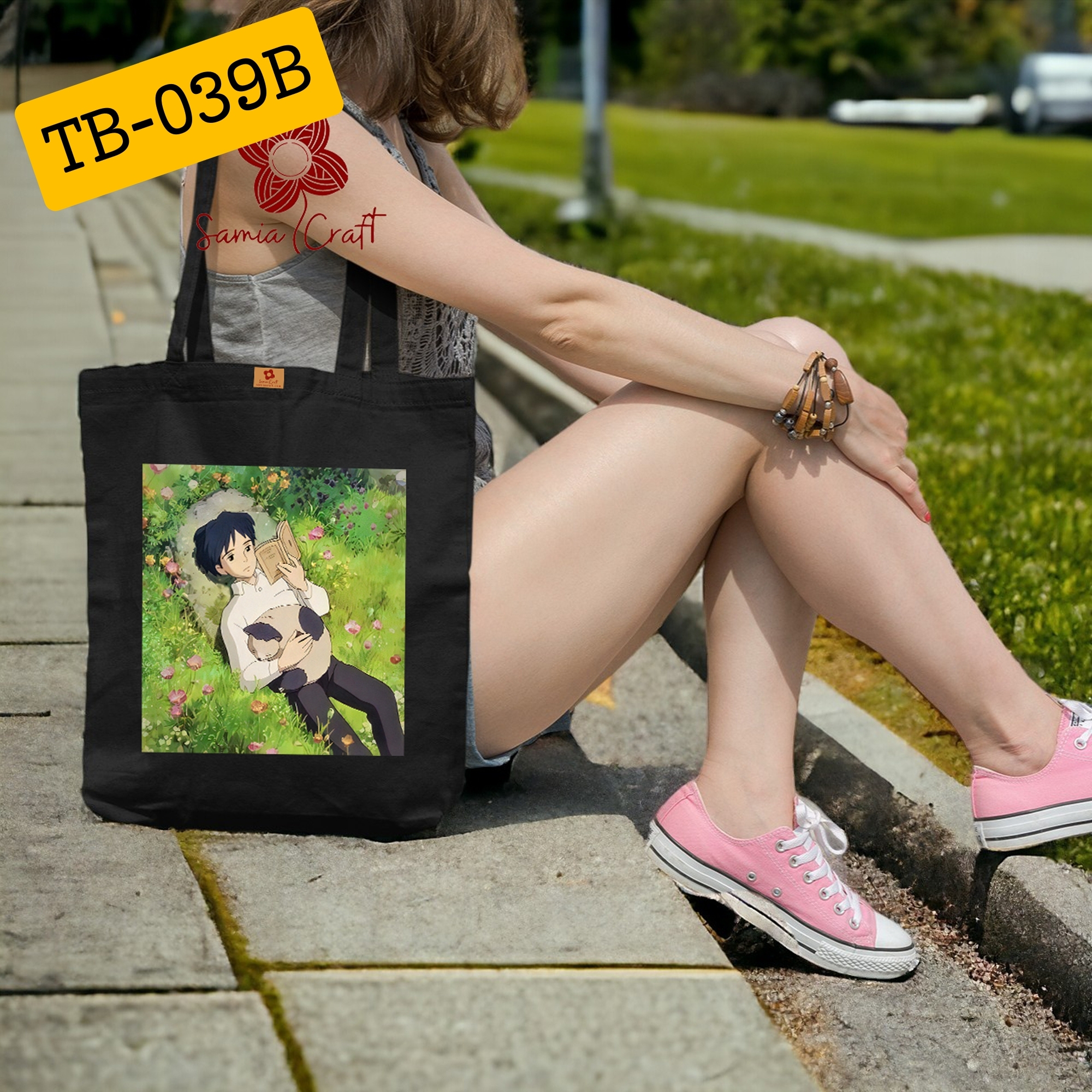 Picture of Samia Craft Eco-Friendly Canvas Tote Bag with Zipper for Women – University & College Essential for Girls Picture of Samia Craft Eco-Friendly Canvas Tote Bag with Zipper for Women – University & College Essential for Girls