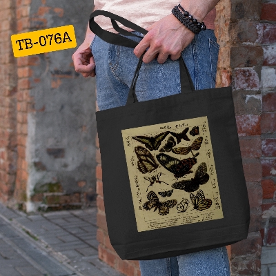 Picture of SamiaCrafts Beautiful Butterfly Designed Cotton Canvas Tote Bag with Zipper - Hand and Shoulder Bag For Modern Stylish Women & School College University Picture of SamiaCrafts Beautiful Butterfly Designed Cotton Canvas Tote Bag with Zipper - Hand and Shoulder Bag For Modern Stylish Women & School College University