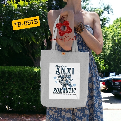 Picture of SamiaCrafts Romantic Skeleton Design Cotton Canvas Tote Bag With Zipper For Women's with Fashion  Modern - also School College University Students Picture of SamiaCrafts Romantic Skeleton Design Cotton Canvas Tote Bag With Zipper For Women's with Fashion  Modern - also School College University Students