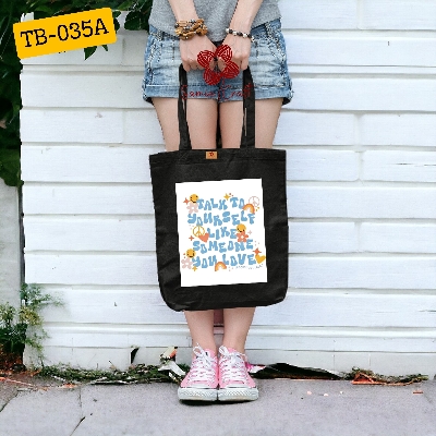 Picture of SamiaCrafts Colorful Text Design Cotton Canvas Fabric Tote Bag With Zipper For Women's - Hand Shoulder Bag With Zipper For School College University Everyday Daily Use All Occasion Picture of SamiaCrafts Colorful Text Design Cotton Canvas Fabric Tote Bag With Zipper For Women's - Hand Shoulder Bag With Zipper For School College University Everyday Daily Use All Occasion