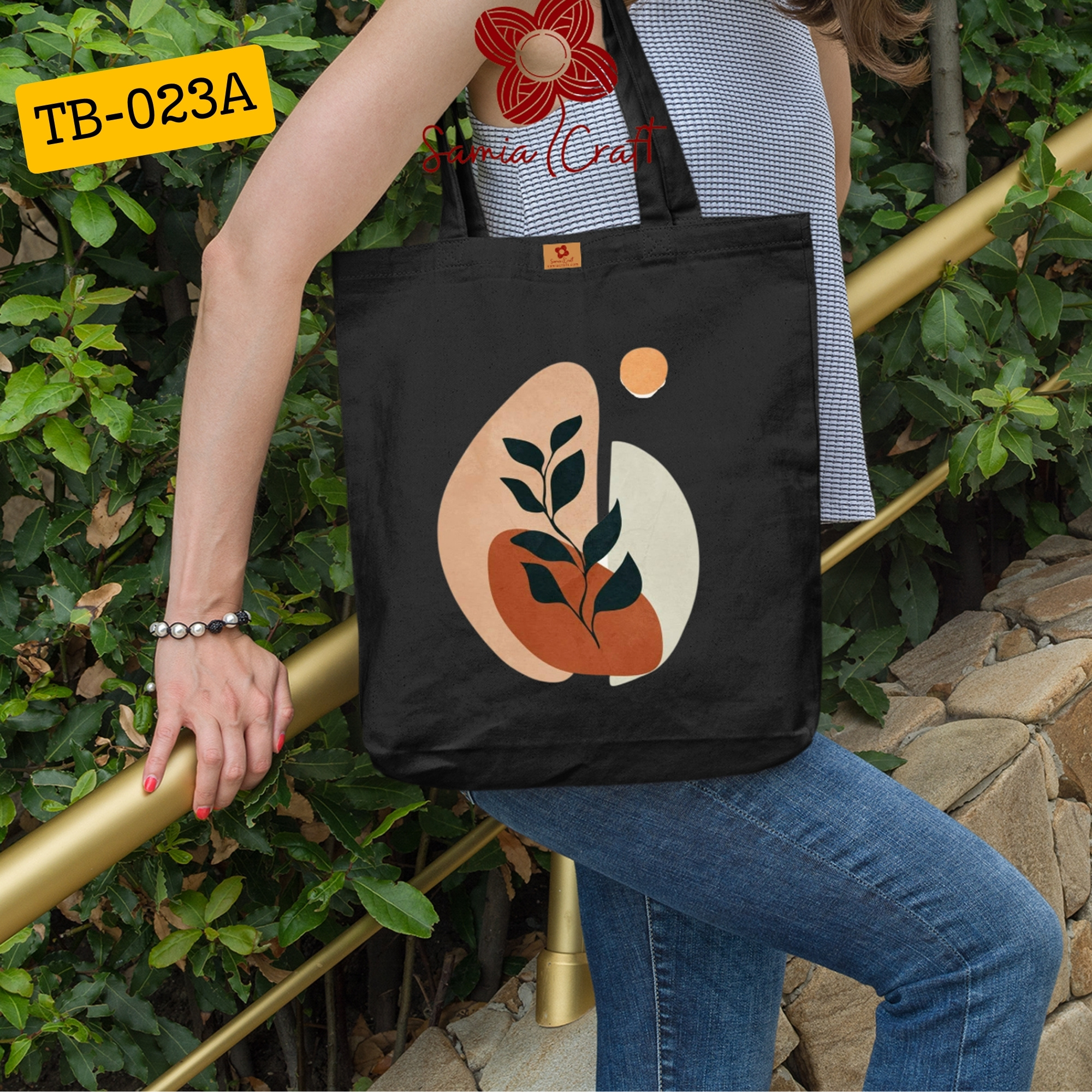 Picture of Samia Craft High Capacity Canvas Tote Bag with Zipper for Girls and Women – Perfect for College, Gym, and Travel Picture of Samia Craft High Capacity Canvas Tote Bag with Zipper for Girls and Women – Perfect for College, Gym, and Travel