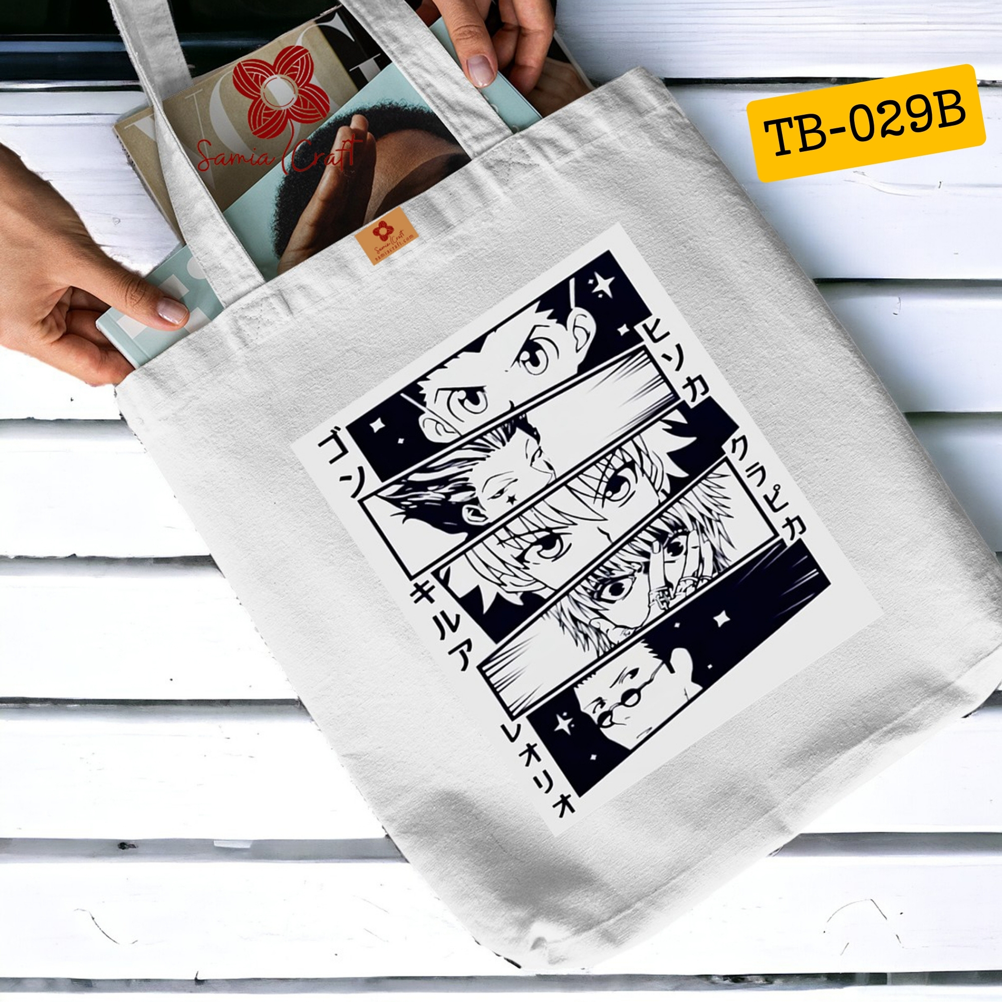 Picture of SamiaCrafts Stylish Canvas Fabric Tote Bag with Zipper – Perfect for Women’s University, College, & Travel Needs Picture of SamiaCrafts Stylish Canvas Fabric Tote Bag with Zipper – Perfect for Women’s University, College, & Travel Needs