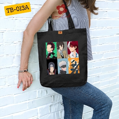 Picture of SamiaCrafts Animated Designed Cotton Canvas Fabric Tote Bag For Women's With Zipper - Hand and Shoulder Shopping Bag - For School College University Everyday Daily Use Picture of SamiaCrafts Animated Designed Cotton Canvas Fabric Tote Bag For Women's With Zipper - Hand and Shoulder Shopping Bag - For School College University Everyday Daily Use