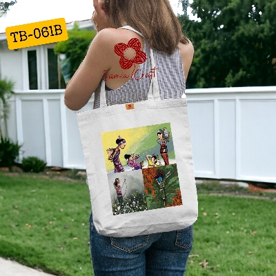 Picture of SamiaCrafts Lightweight Canvas Fabric Tote Bag with Zipper for Girls and Women – Perfect for College & Gym Picture of SamiaCrafts Lightweight Canvas Fabric Tote Bag with Zipper for Girls and Women – Perfect for College & Gym