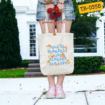 Picture of Canvas Tote Bag with Zipper for University Students – For Women, College, & Travel Picture of Canvas Tote Bag with Zipper for University Students – For Women, College, & Travel