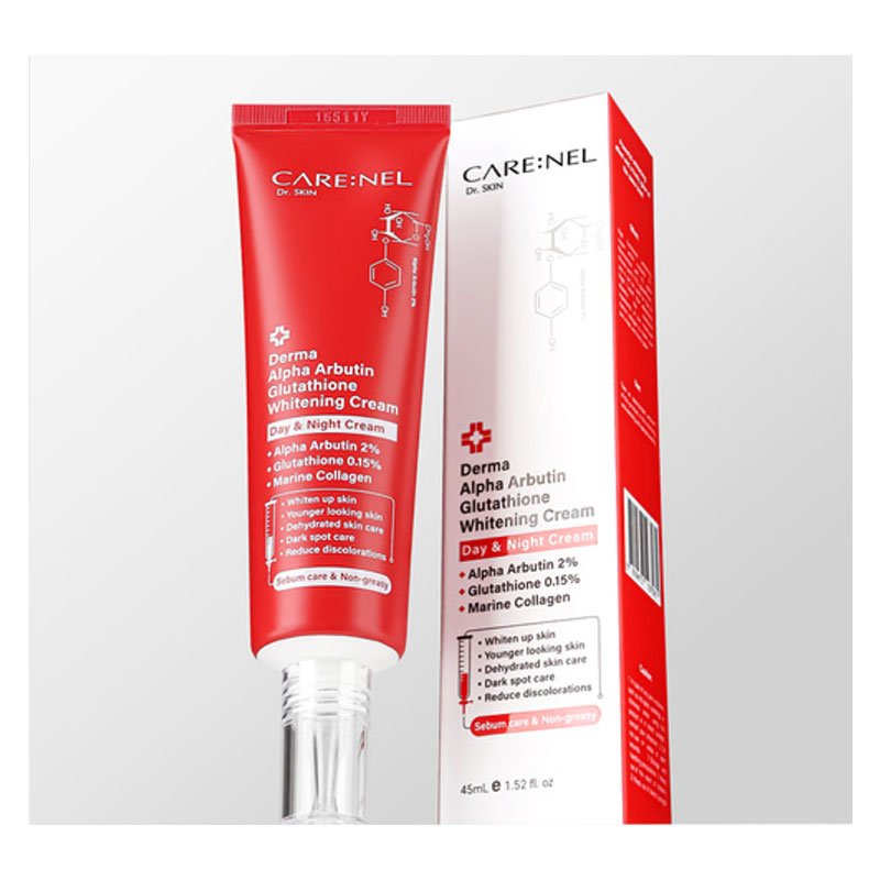 Picture of International Korean Product carenel derma alpha arbutin glutathione whitening cream-45ml