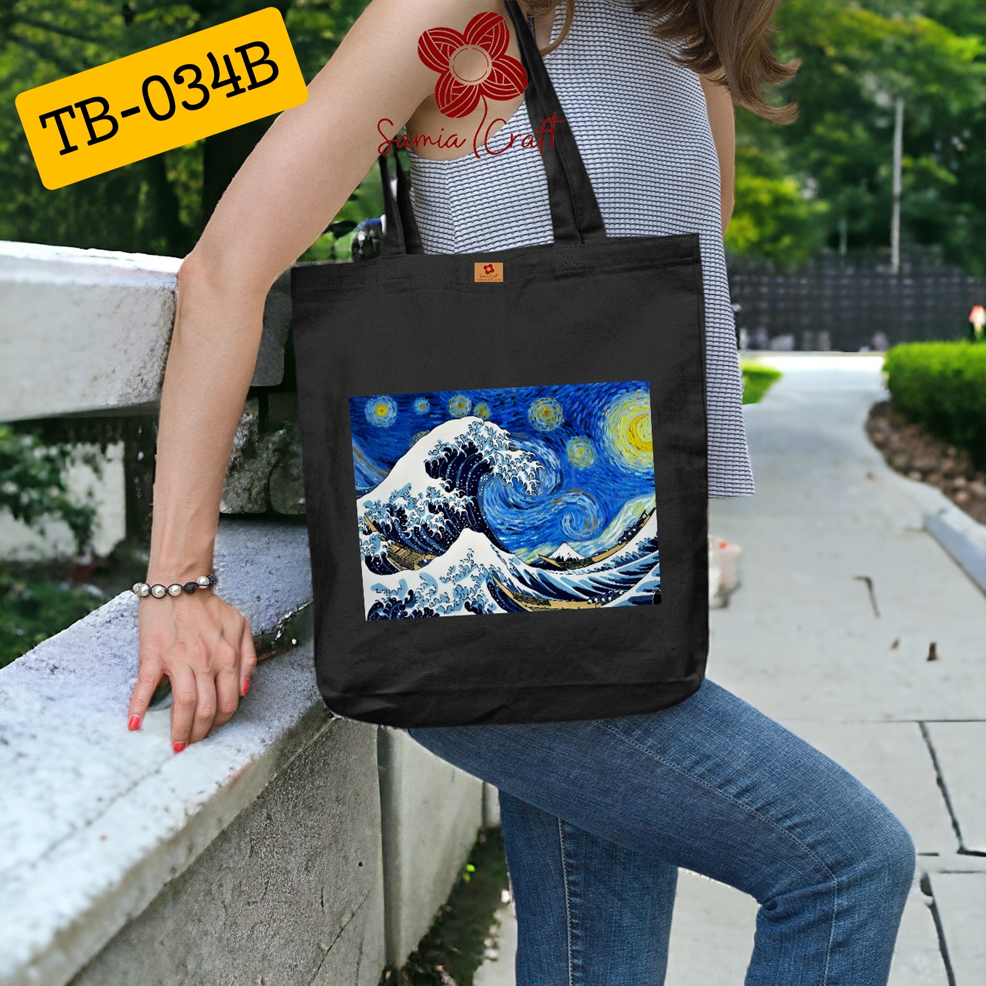 Picture of Large Canvas Fabric Tote Bag with Zipper for University, College, School & Travel Picture of Large Canvas Fabric Tote Bag with Zipper for University, College, School & Travel