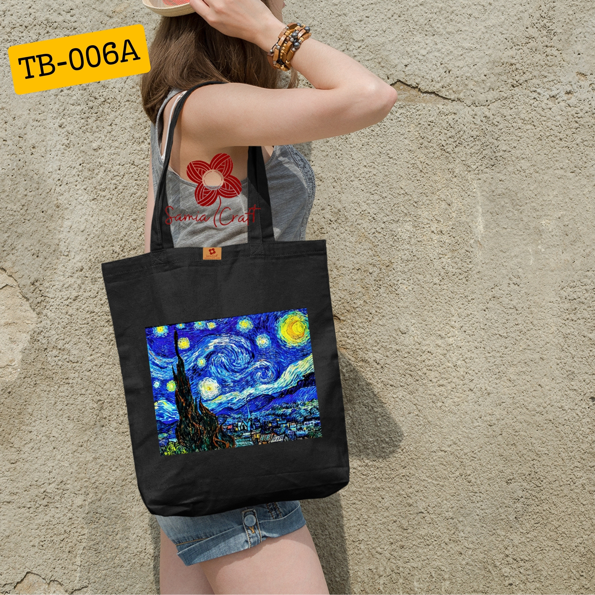 Picture of Samia Craft Durable Canvas Zipper Tote Bag for College Students – Ideal for Girls, Women, & Everyday Use Picture of Samia Craft Durable Canvas Zipper Tote Bag for College Students – Ideal for Girls, Women, & Everyday Use