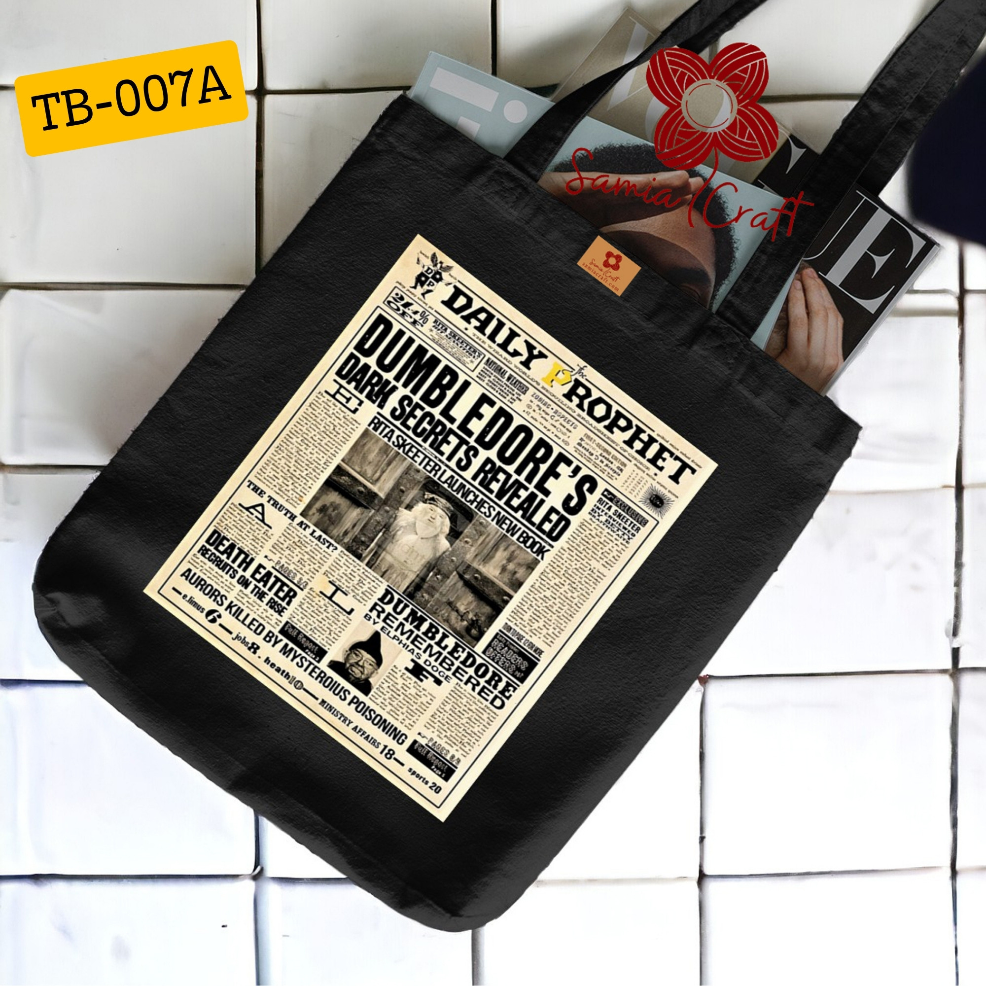 Picture of Samia Craft Aesthetic Chic Canvas Tote Bag with Zipper for College, University & School – Perfect for Girls and Women - SamiaCrafts Picture of Samia Craft Aesthetic Chic Canvas Tote Bag with Zipper for College, University & School – Perfect for Girls and Women - SamiaCrafts