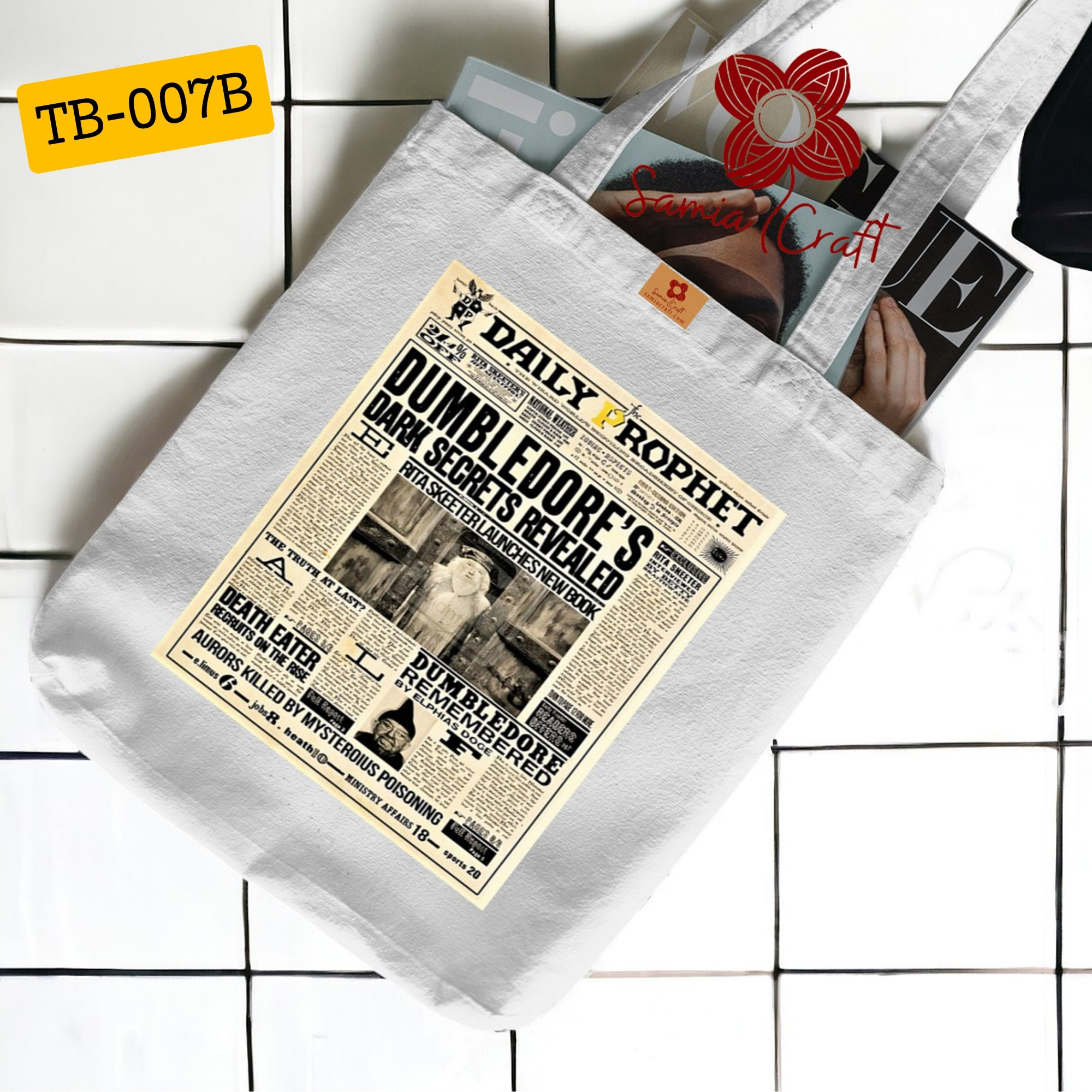 Picture of Samia Craft Aesthetic Chic Canvas Tote Bag with Zipper for College, University & School – Perfect for Girls and Women - SamiaCrafts Picture of Samia Craft Aesthetic Chic Canvas Tote Bag with Zipper for College, University & School – Perfect for Girls and Women - SamiaCrafts