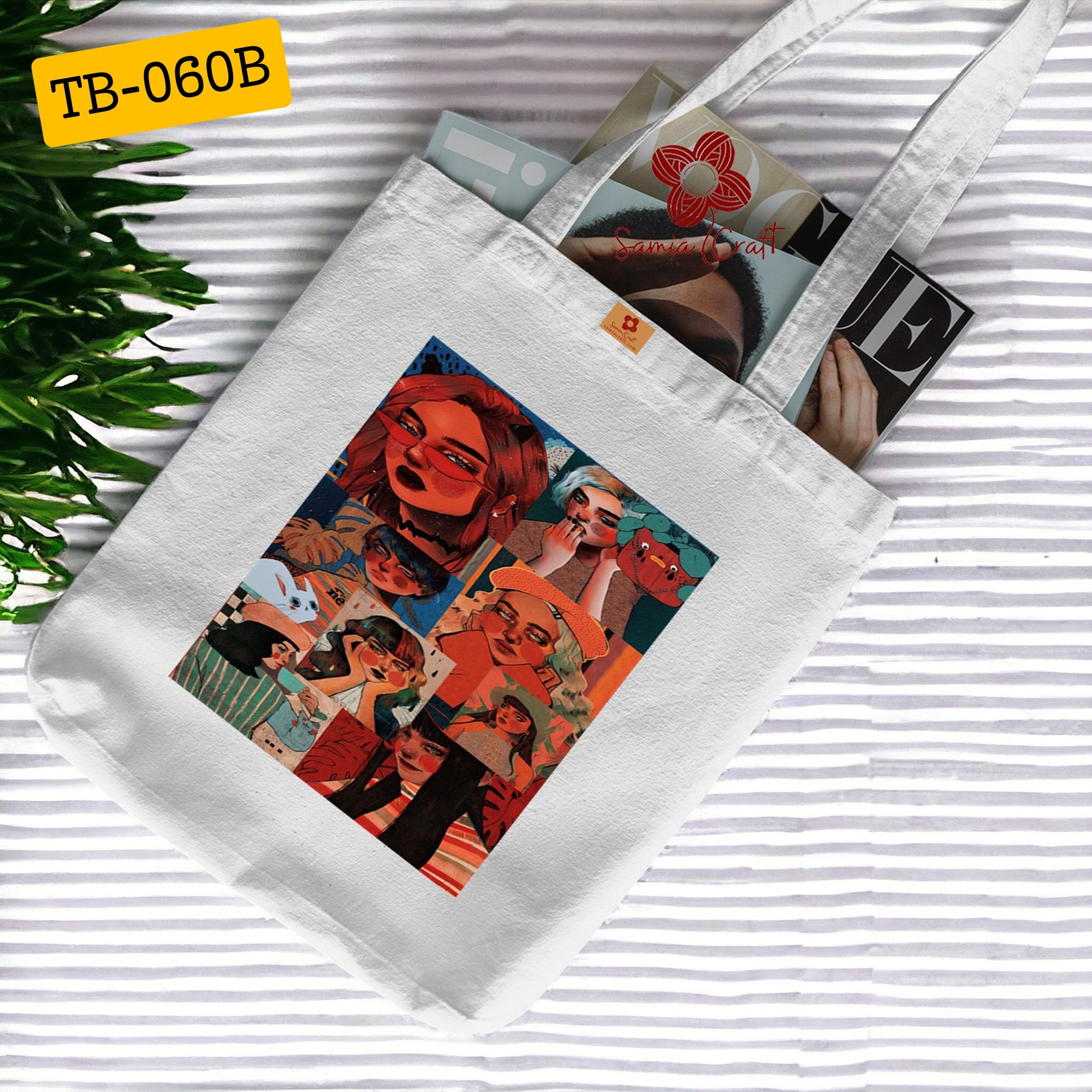 Picture of SamiaCrafts Aesthetic Women Designed Cotton Canvas Tote Bag With Zipper for Women Girls Ladies Everyday Daily Use Fashionable Hand Shoulder Bag - School College University Students Picture of SamiaCrafts Aesthetic Women Designed Cotton Canvas Tote Bag With Zipper for Women Girls Ladies Everyday Daily Use Fashionable Hand Shoulder Bag - School College University Students