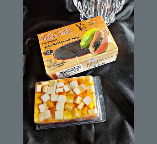 Picture of YC Pure Herbal Papaya Skin Whitener 4 in 1 Soap 100gm