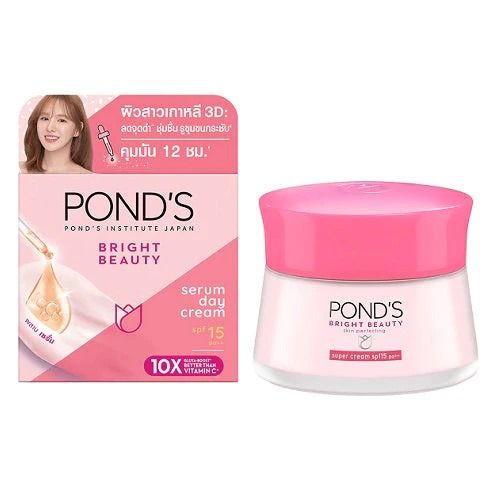 Picture of International Thailand  Products Pond's Bright Beauty Serum Day Cream with SPF 15 - 50gm