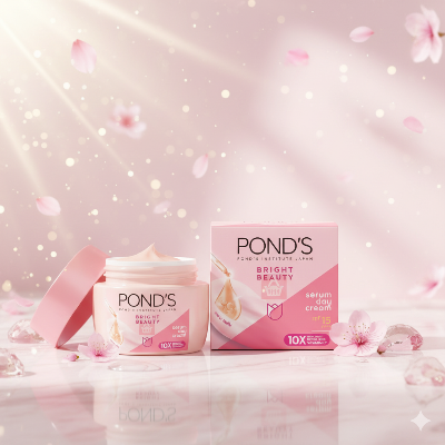 Picture of International Thailand  Products Pond's Bright Beauty Serum Day Cream with SPF 15 - 50gm