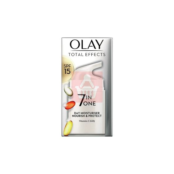 Picture of Olay Total Effects 7 in One Day Moisturiser Nourish & Protect SPF15 50ml