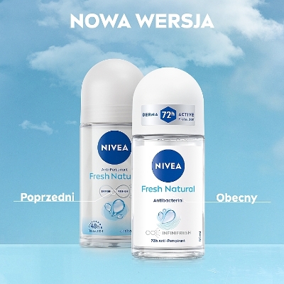 Picture of Nivea Anti-Perspirant Fresh Natural Deodorant Roll On - 50ml