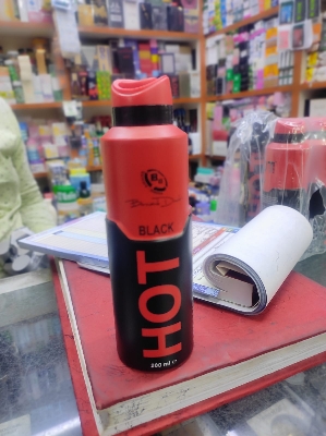 Picture of Black Dude Hot Deodorant Spray 200 Ml Men's Antiperspirant Body Odor Control Fragrance