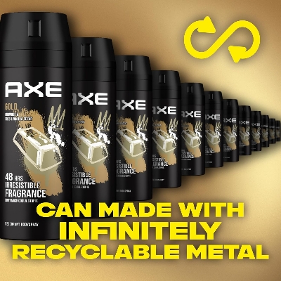 Picture of International Uk Products  Gold Oud Wood and Fresh Vanilla Body Spray 150 ml