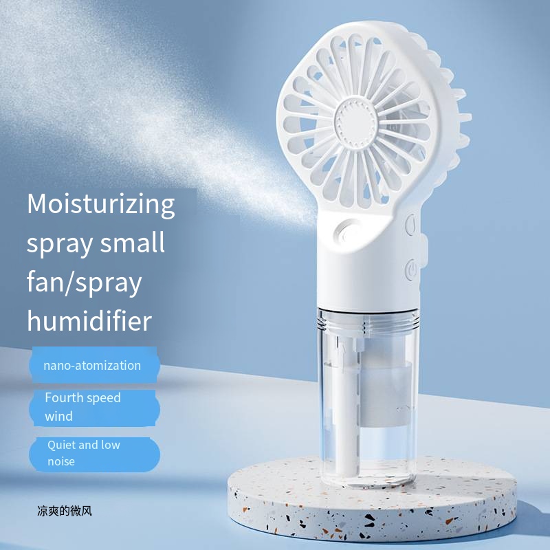 Picture of Portable Handheld Mist Fan 2 In 1 Water Spray Mini Fan Air Cooler For Room Outdoor Camping Cooling Tools Face Hydration Device