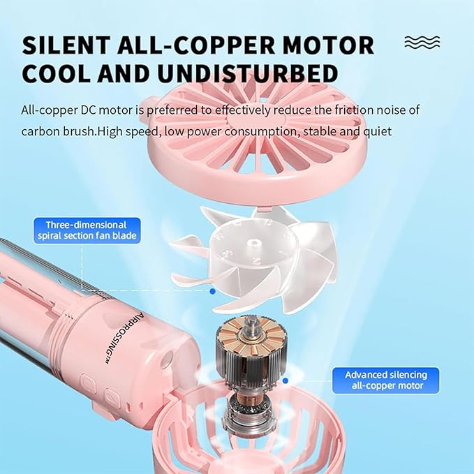 Picture of Neck hanging spray fan pink f2