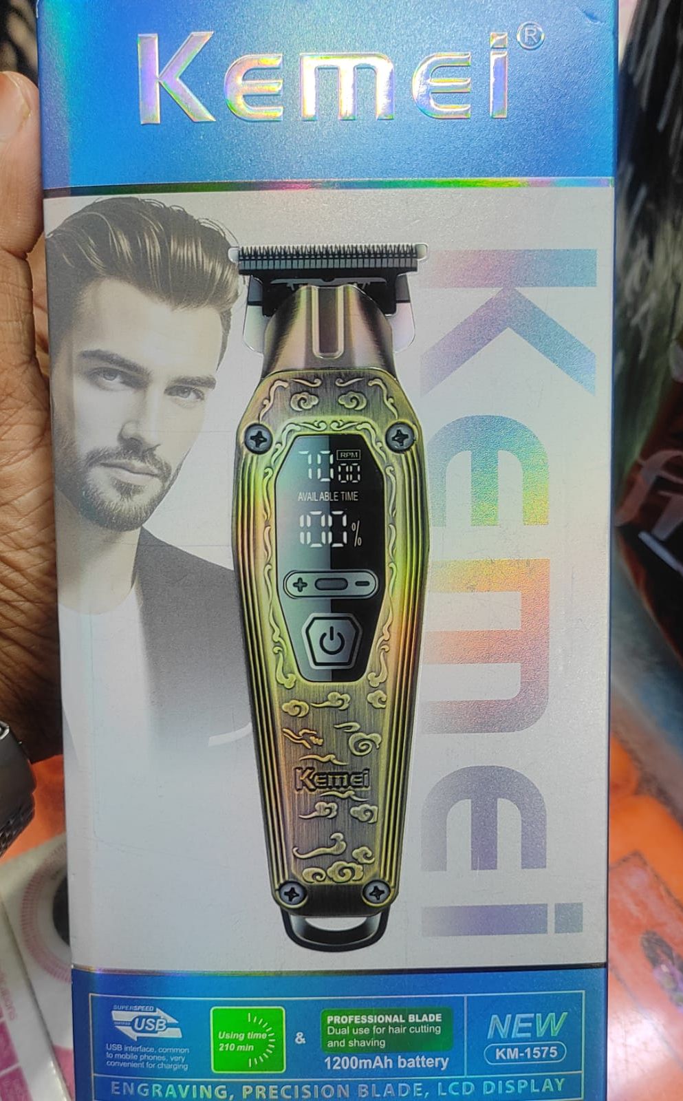 Picture of Kemei KM-1575 Professional Hair and Beard Clipper For Men