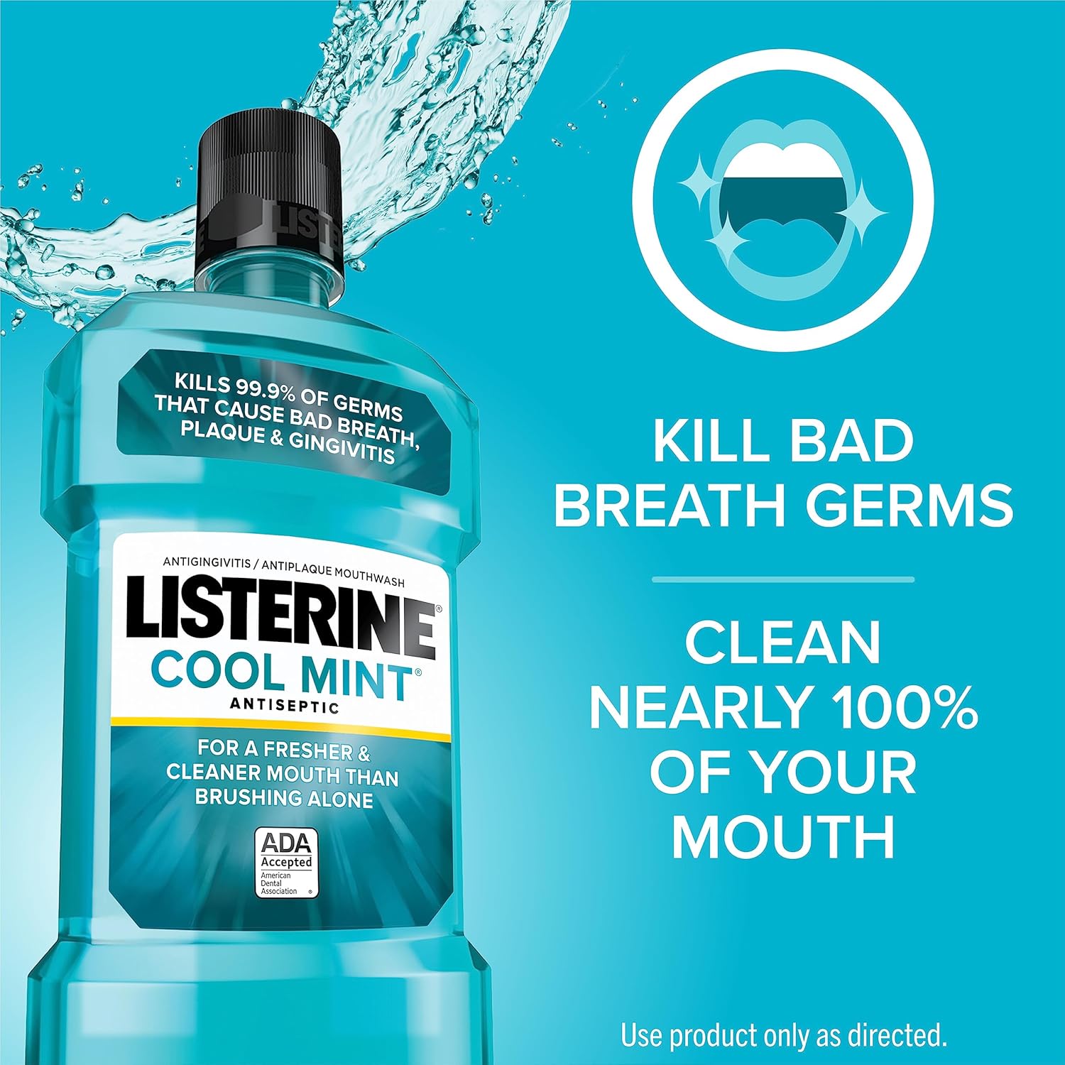 Picture of Listerine Fresh Burst Mouthwash, 250ml