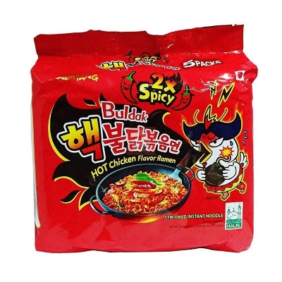 Picture of Samyang Korean Buldak Hot Chicken Flavor Ramen 2X Spicy Noodles 140 gm
