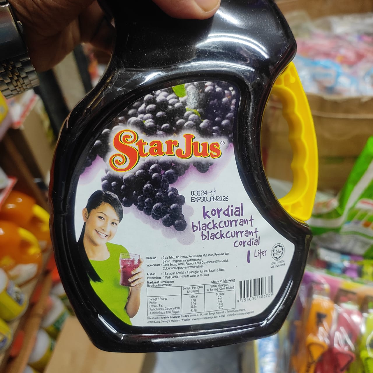 Picture of Star Jus Blackcurrant Cordial-1Lt Malaysia