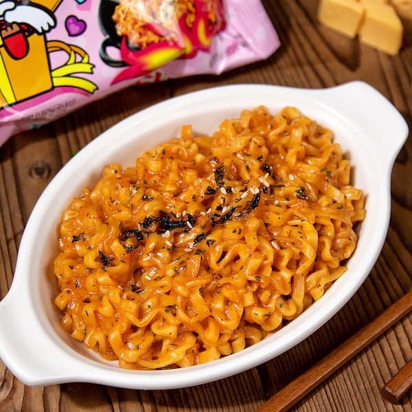 Picture of Samyang Buldak Carbonara Hot Chicken Ramen Noodles HALAL 650 g 130 g x 5