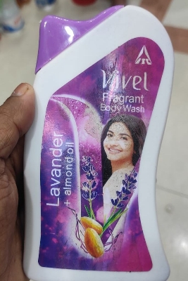 Picture of Indian Vivel Body Wash, Lavender & Almond Oil Shower Creme (200ml)