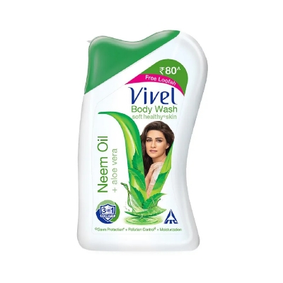 Picture of Indian product Body wash vivel Neem Oil + aloe vera Shower gel Used for male/female - 200 ml
