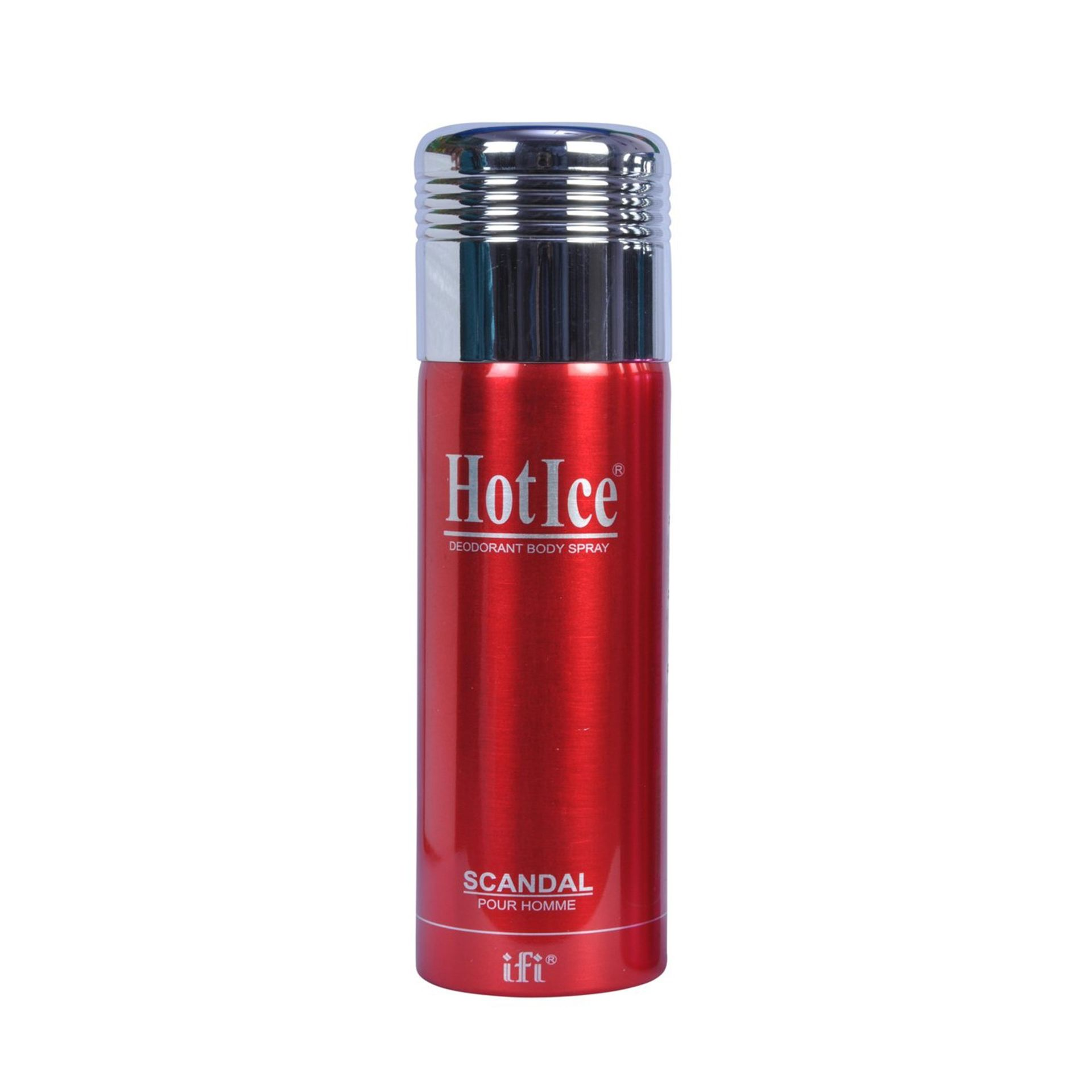 Picture of International UAE product Body spray Scandal Hot Ice used for male - 200 ml
