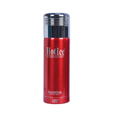 Picture of International UAE product Body spray Scandal Hot Ice used for male - 200 ml