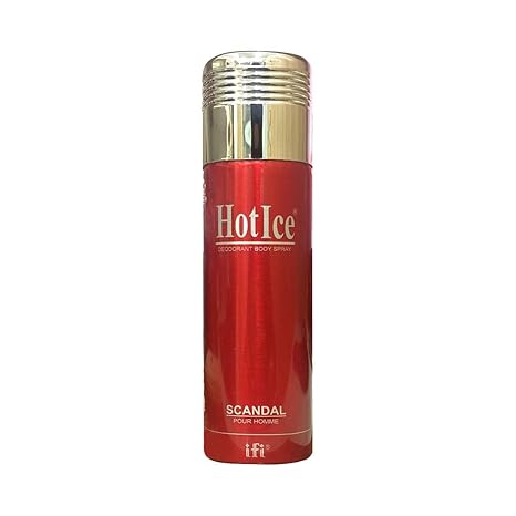 Picture of International UAE product Body spray Scandal Hot Ice used for male - 200 ml