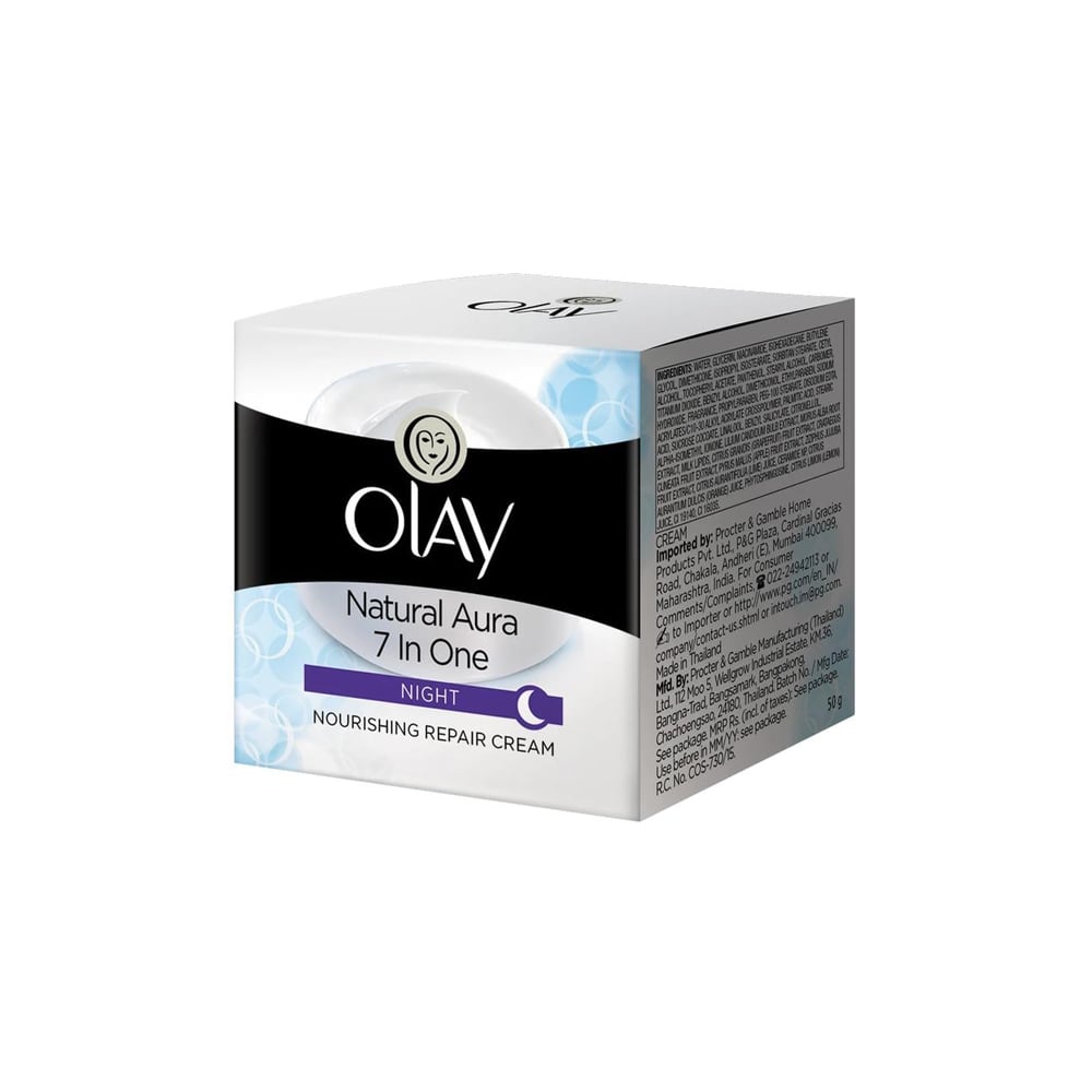 Picture of International Thailand product skin care natural Olay aura night cream SPF 15 used for male female - 50 gm