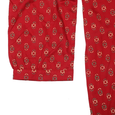 Picture of Red Linen Kurti Picture of Red Linen Kurti